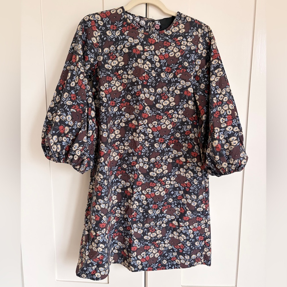 No.6 Puff Sleeve Floral Cherry Dress